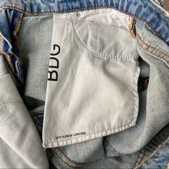 BDG Slim Boyfriend Low  Rise Ripped Jeans - Picture 14 of 16